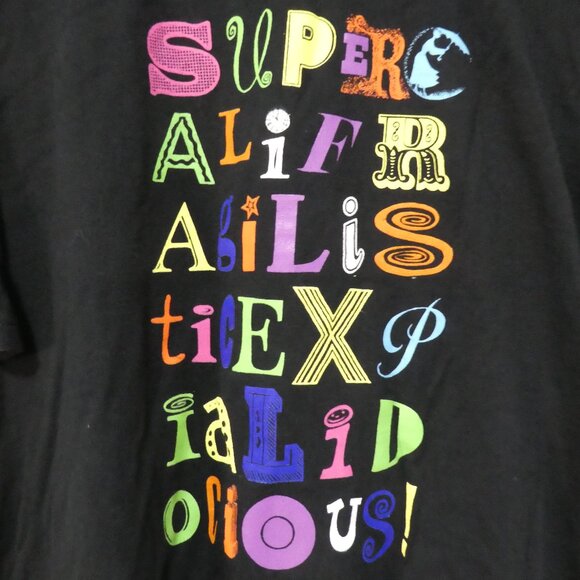 DISNEY - MARY POPPINS | 2XL | Supercalifragilisticexpialidocious! Graphic Tee - Picture 1 of 13
